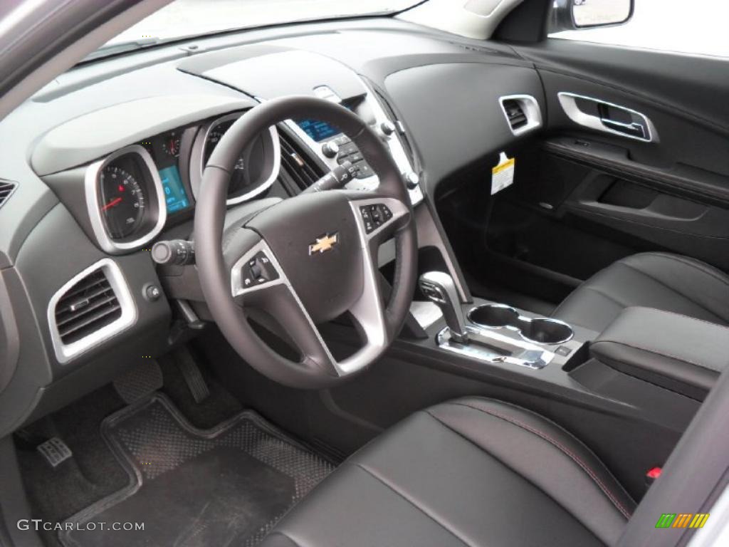 Jet Black Interior 2011 Chevrolet Equinox LTZ AWD Photo #38814860