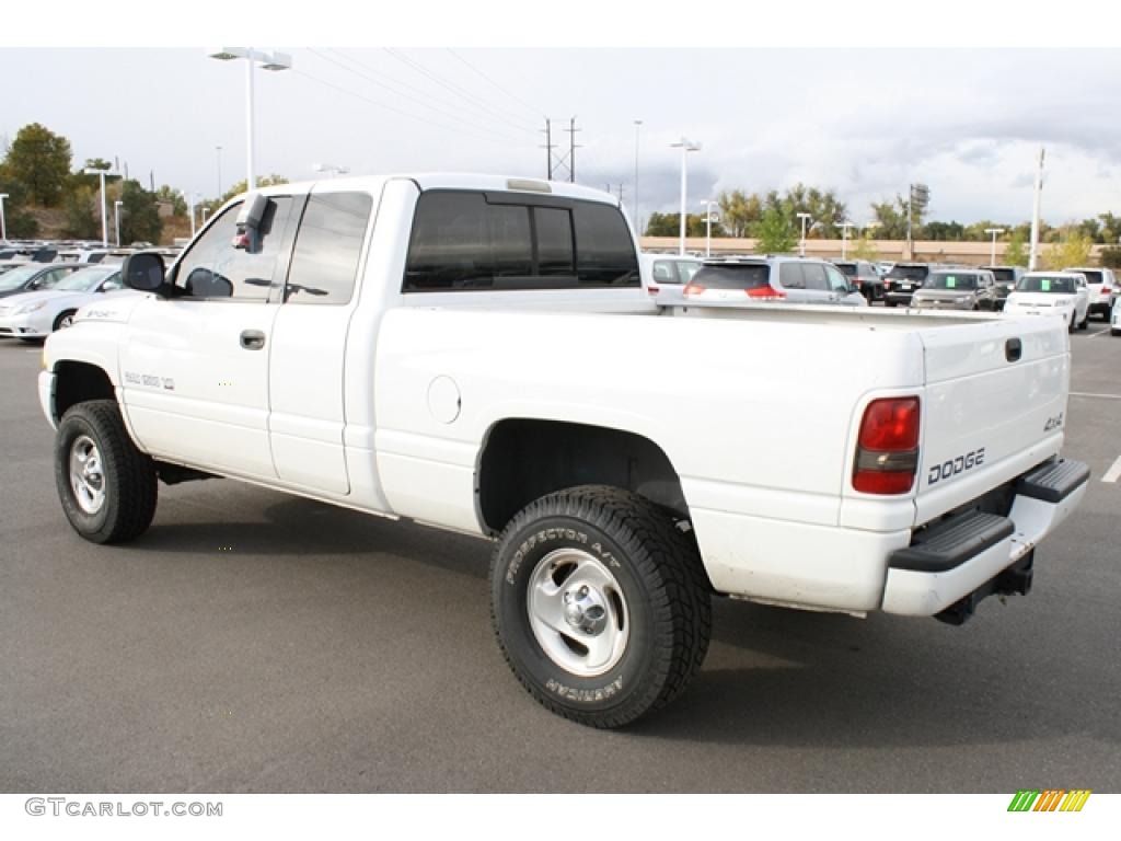 1999 Ram 1500 Sport Extended Cab 4x4 - Bright White / Camel/Tan photo #4