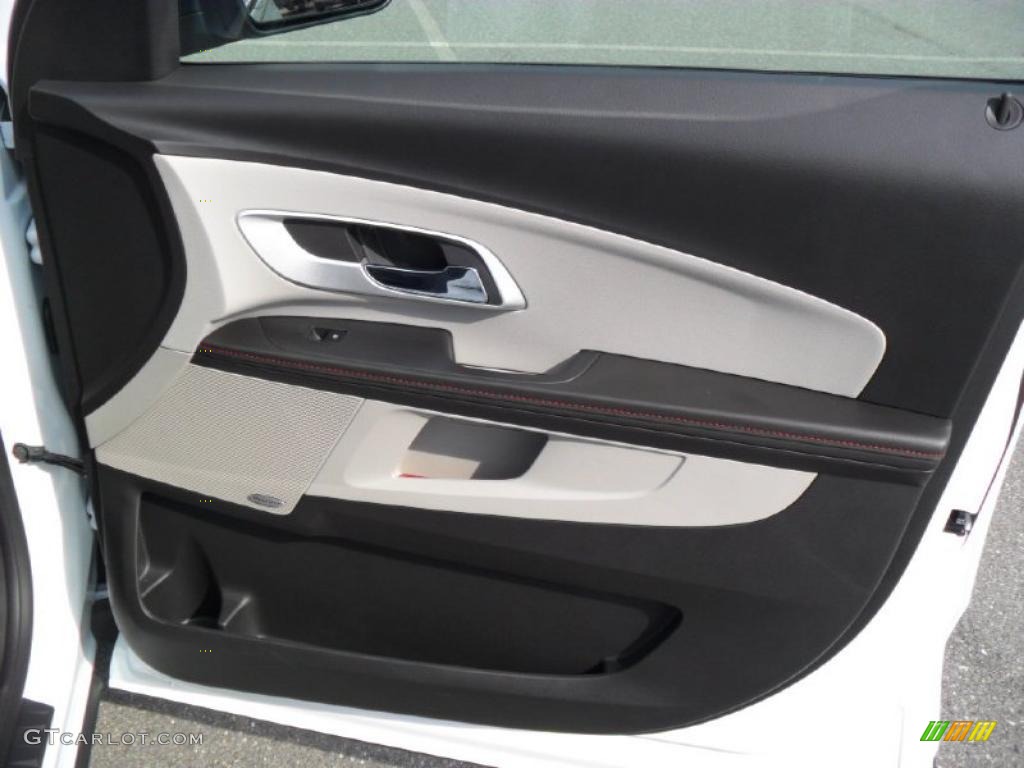 2011 Chevrolet Equinox LTZ AWD Light Titanium/Jet Black Door Panel Photo #38815236