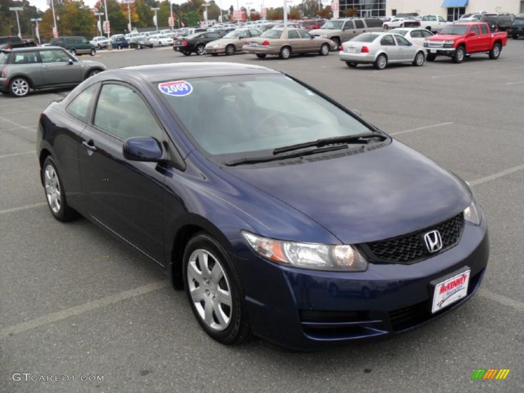 Royal Blue Pearl 2009 Honda Civic LX Coupe Exterior Photo #38815788