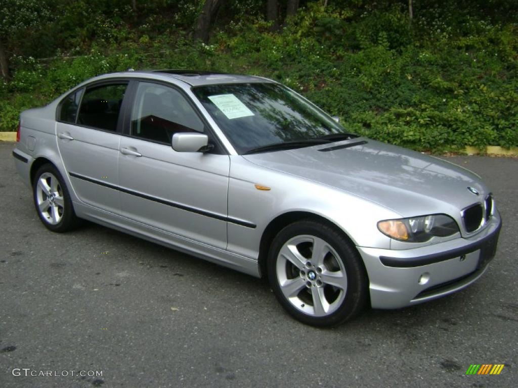 2004 3 Series 325xi Sedan - Titanium Silver Metallic / Black photo #3