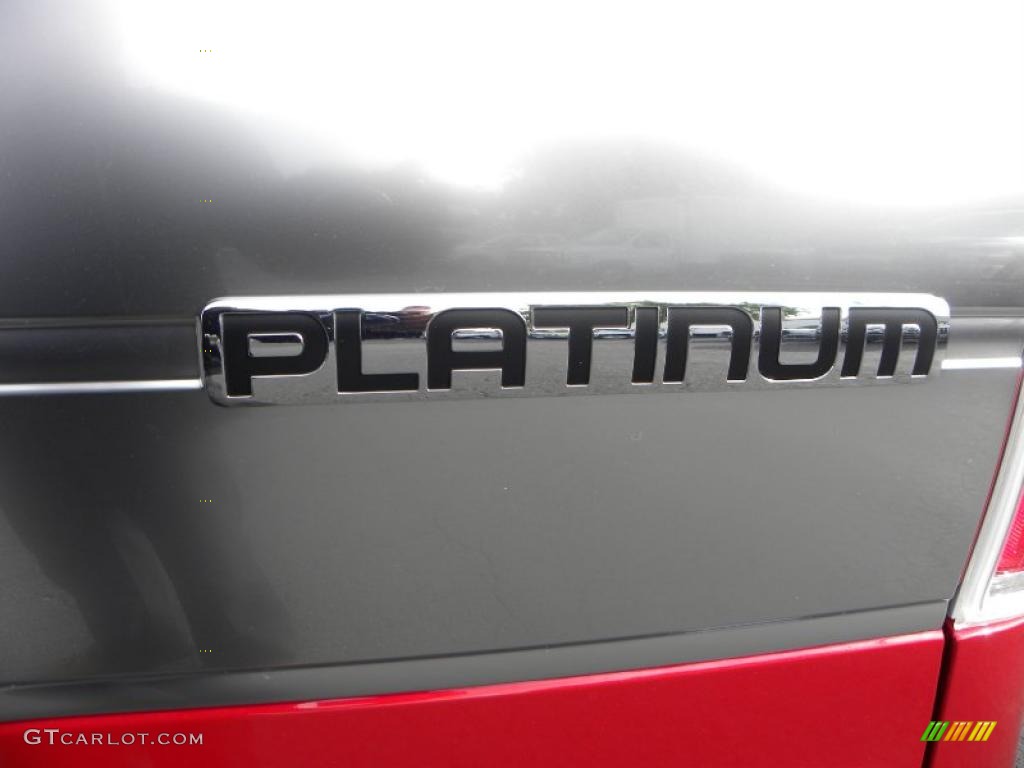2010 F150 Platinum SuperCrew 4x4 - Red Candy Metallic / Sienna Brown Leather/Black photo #17