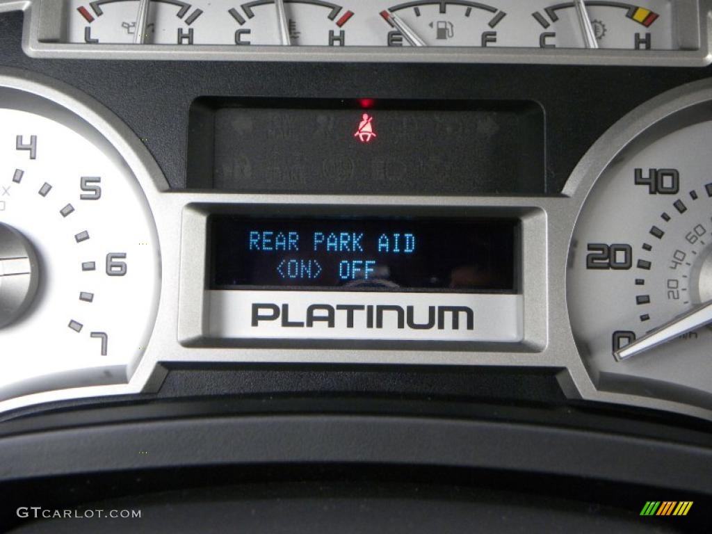 2010 F150 Platinum SuperCrew 4x4 - Red Candy Metallic / Sienna Brown Leather/Black photo #31