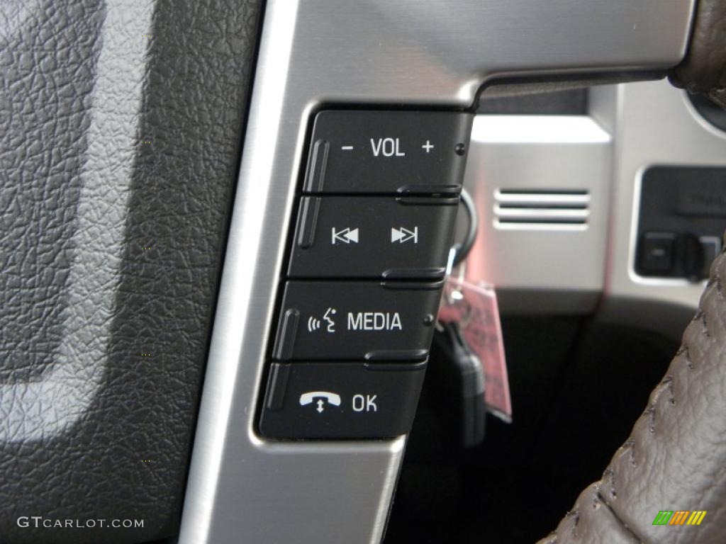 2010 F150 Platinum SuperCrew 4x4 - Red Candy Metallic / Sienna Brown Leather/Black photo #33