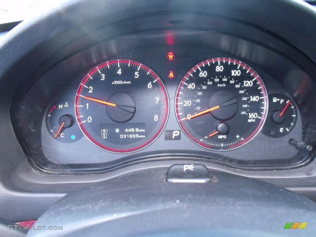 2008 Subaru Legacy 2.5 GT Limited Sedan Gauges Photo #38820024