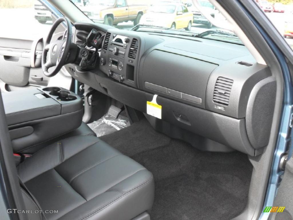 2011 Silverado 1500 LT Extended Cab 4x4 - Blue Granite Metallic / Ebony photo #20