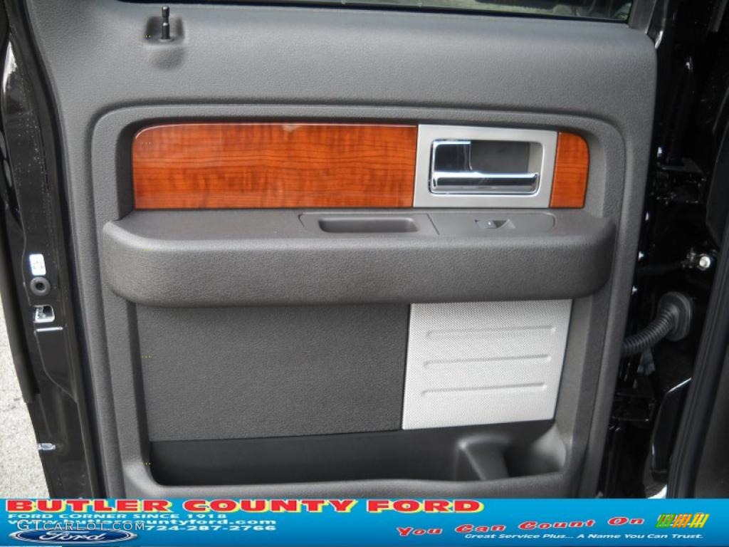 2010 F150 Lariat SuperCrew 4x4 - Tuxedo Black / Black photo #11