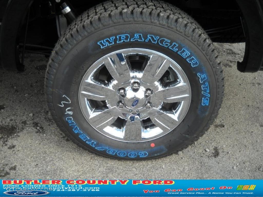 2010 F150 Lariat SuperCrew 4x4 - Tuxedo Black / Black photo #15