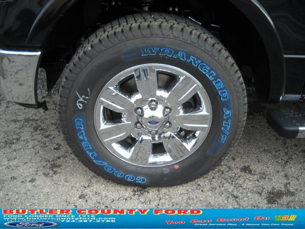 2010 F150 Lariat SuperCrew 4x4 - Tuxedo Black / Black photo #18