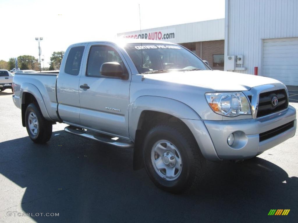 2007 Tacoma V6 PreRunner Access Cab - Silver Streak Mica / Graphite Gray photo #1