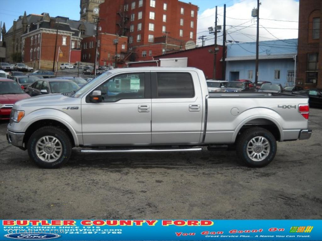 2010 F150 Lariat SuperCrew 4x4 - Ingot Silver Metallic / Black photo #6