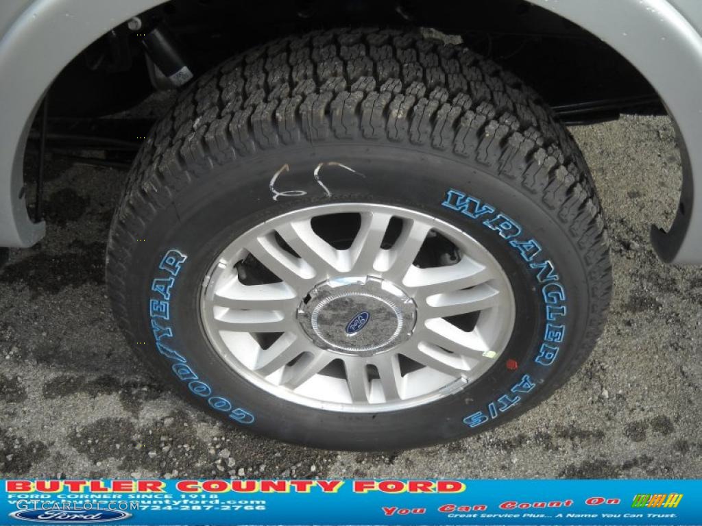2010 F150 Lariat SuperCrew 4x4 - Ingot Silver Metallic / Black photo #14
