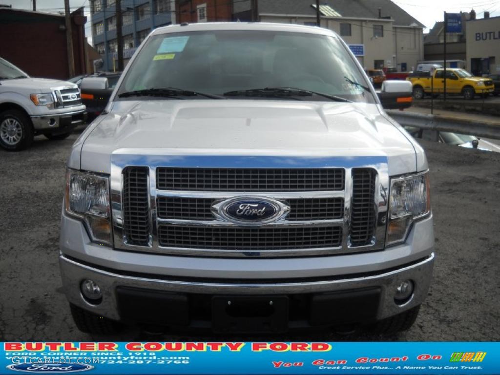 2010 F150 Lariat SuperCrew 4x4 - Ingot Silver Metallic / Black photo #20