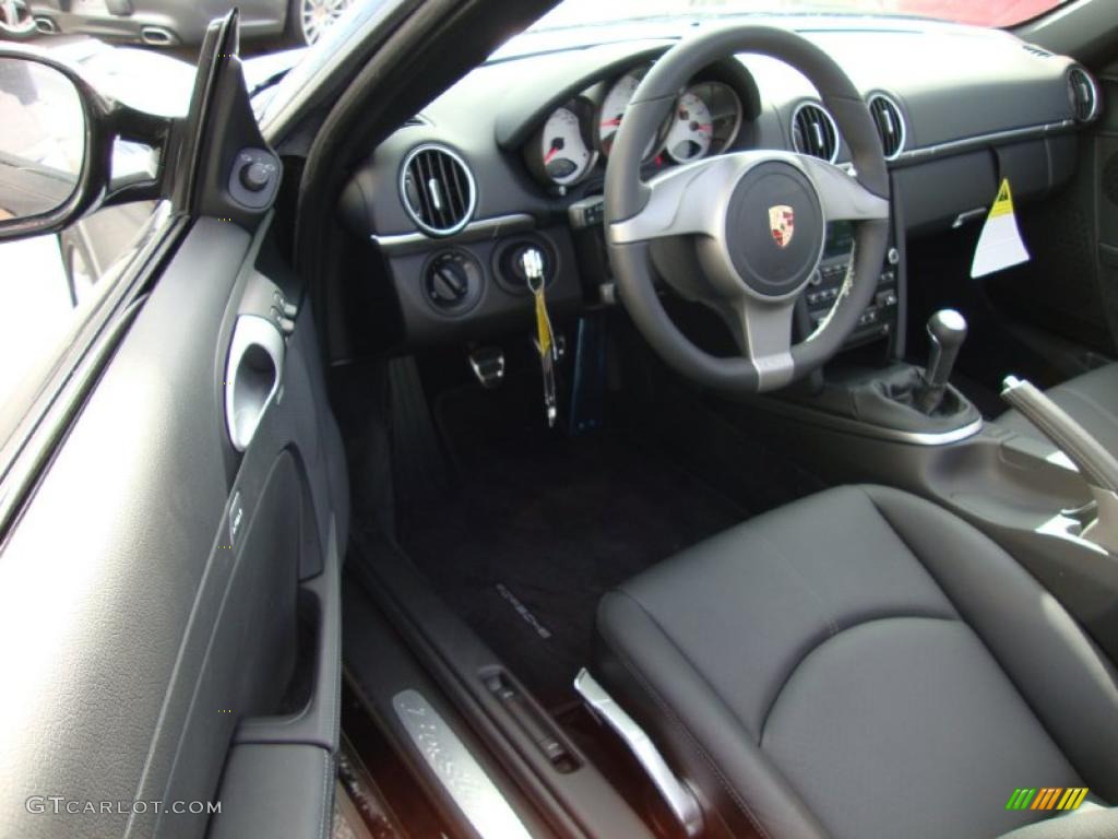 Black Interior 2010 Porsche Boxster S Photo #38823200