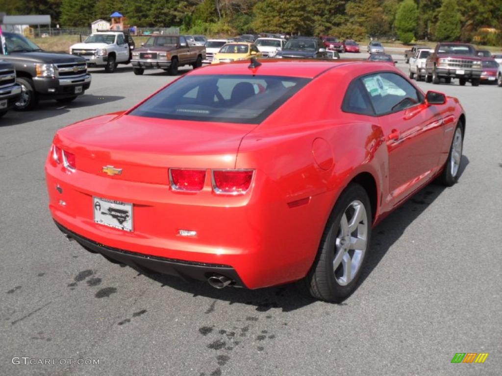 Inferno Orange Metallic 2011 Chevrolet Camaro LT Coupe Exterior Photo #38823220