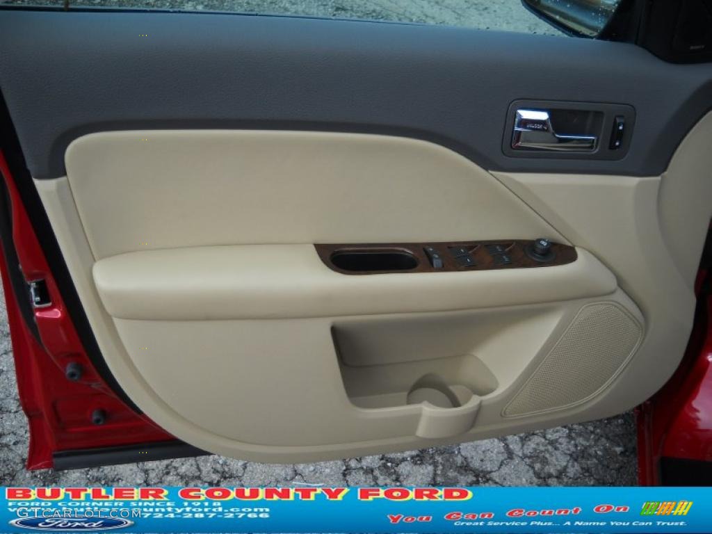 2011 Fusion SEL - Red Candy Metallic / Camel photo #21