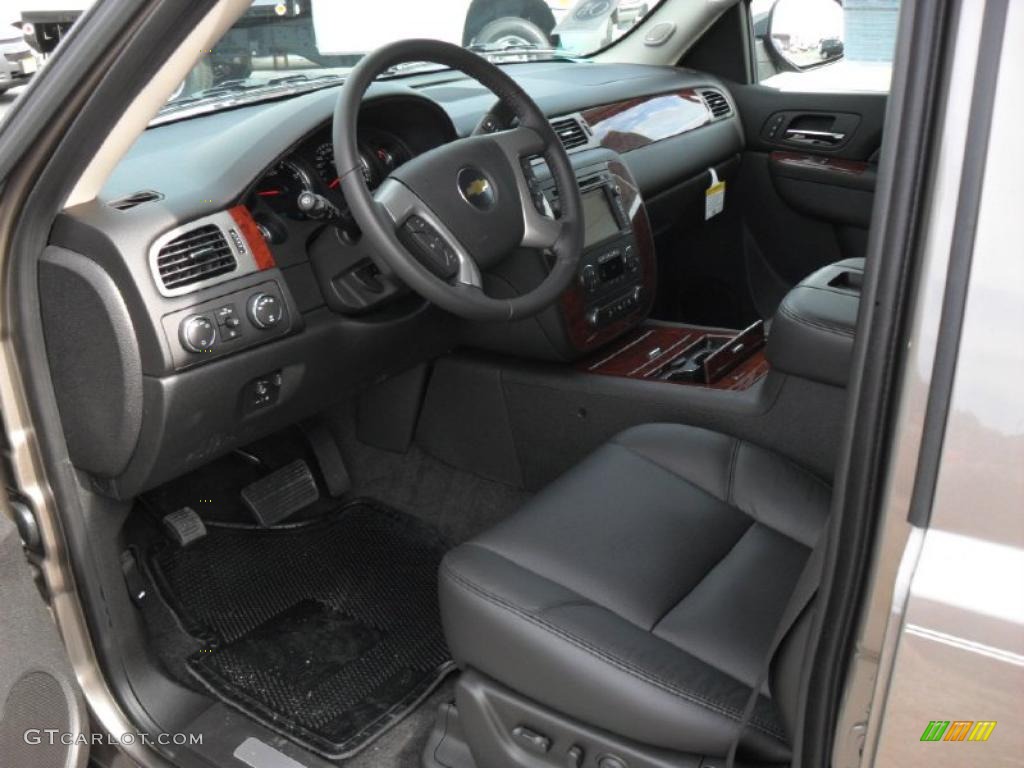 Ebony Interior 2011 Chevrolet Tahoe LTZ 4x4 Photo #38823976