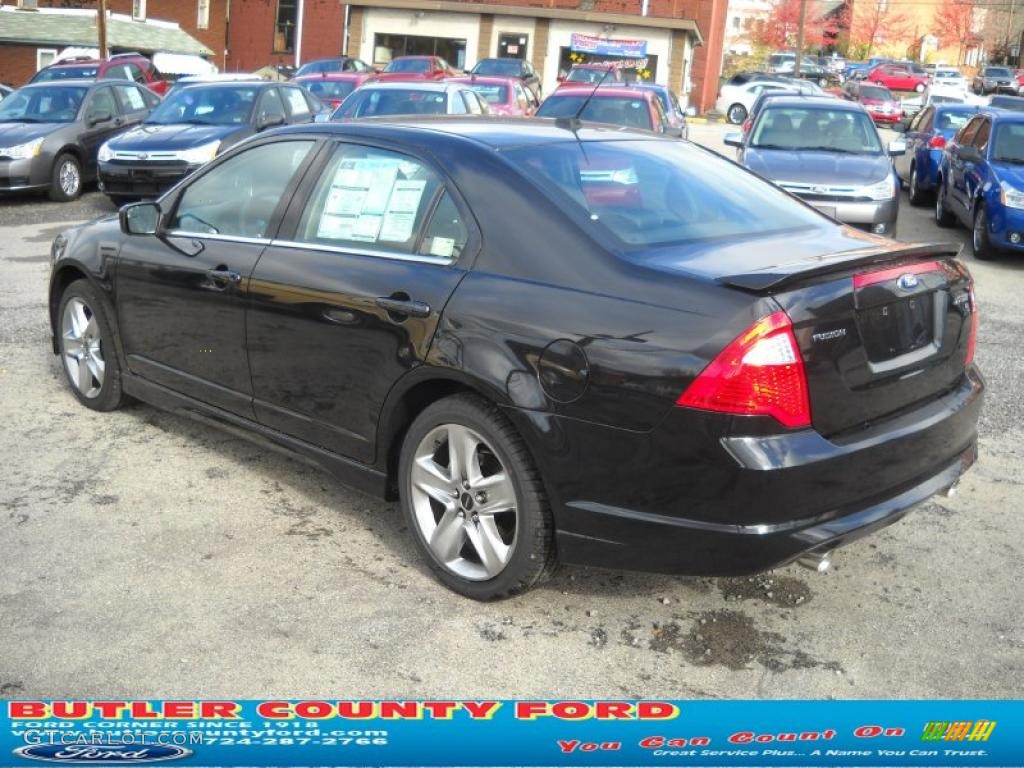 2011 Fusion Sport - Tuxedo Black Metallic / Sport Black/Charcoal Black photo #5