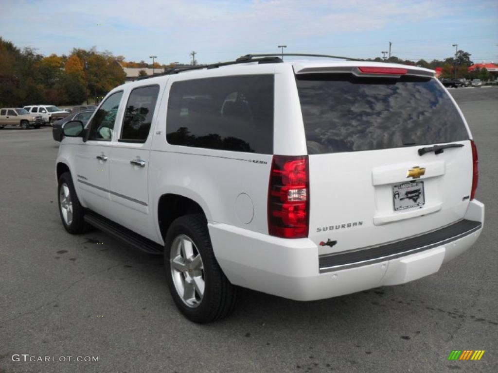 2011 Suburban LTZ 4x4 - Summit White / Light Titanium/Dark Titanium photo #2