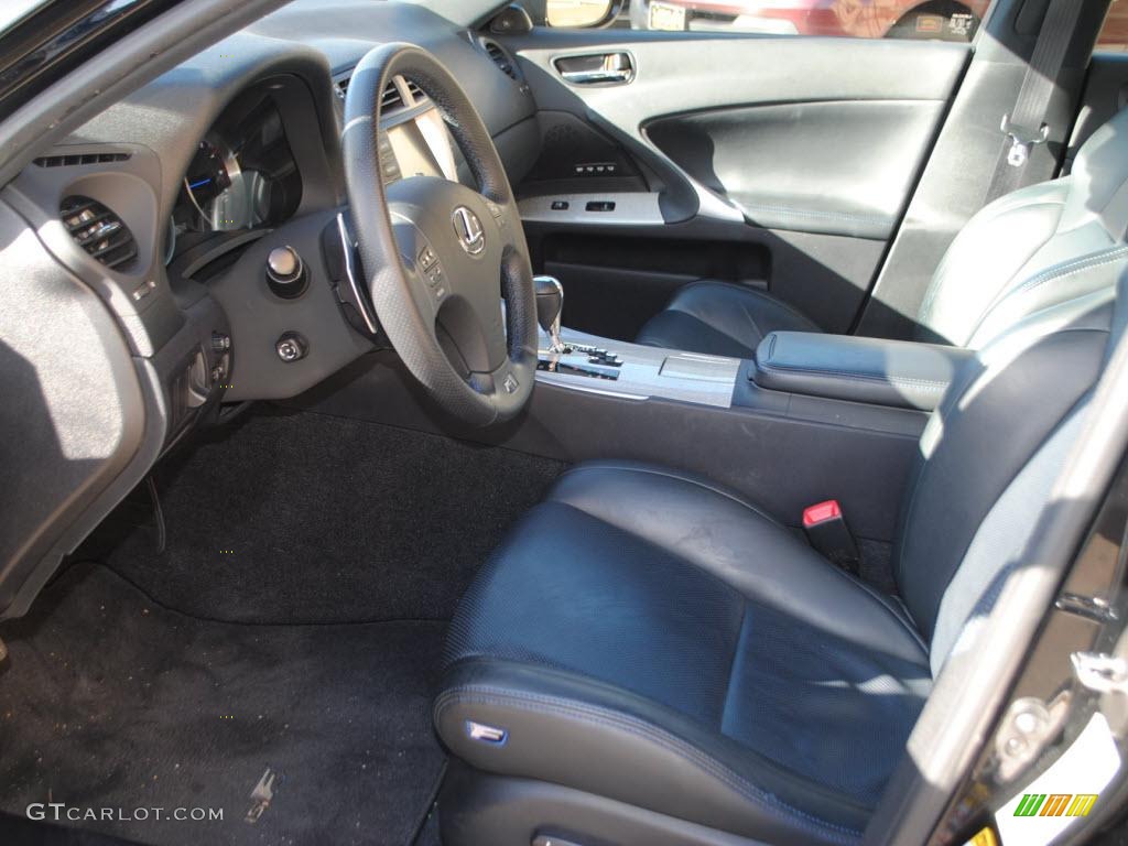 Black Interior 2008 Lexus IS F Photo #38826100