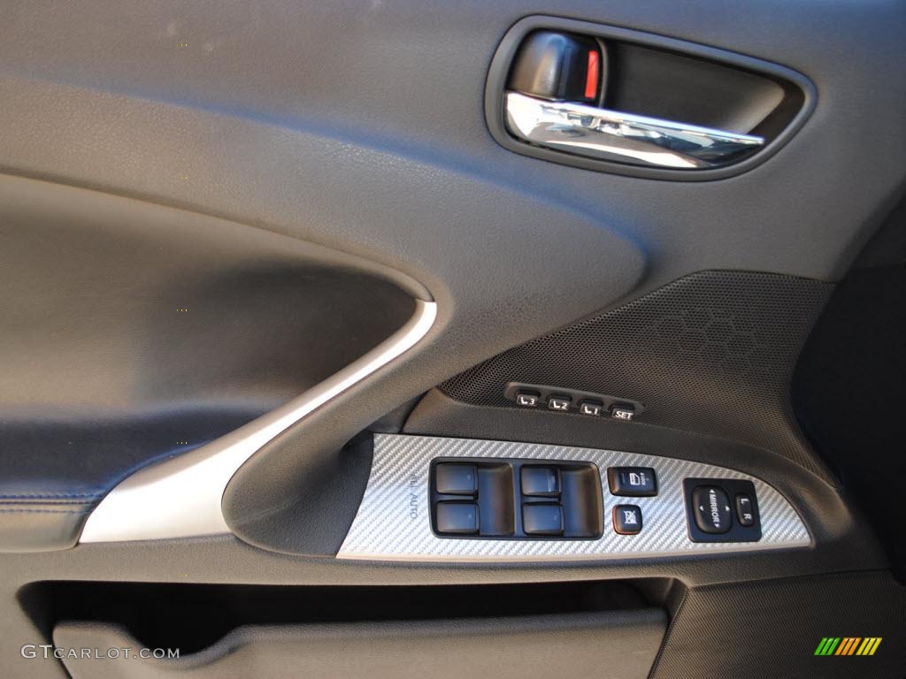 2008 Lexus IS F Black Door Panel Photo #38826176
