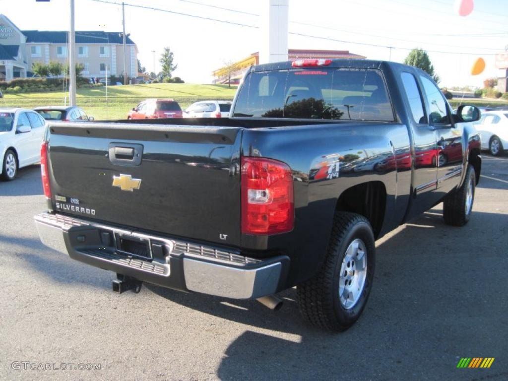 2009 Silverado 1500 LT Extended Cab 4x4 - Black Granite Metallic / Ebony photo #5