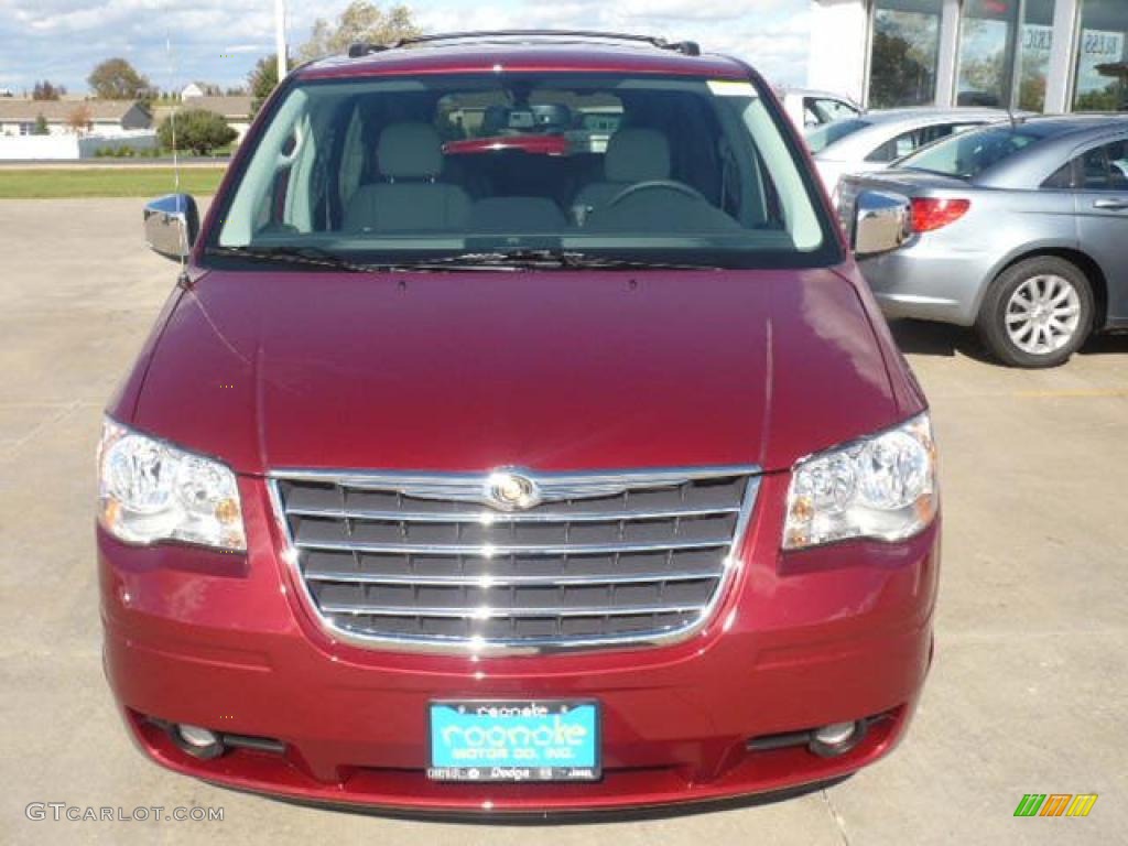2010 Town & Country Touring - Deep Cherry Red Crystal Pearl / Dark Slate Gray/Light Shale photo #1