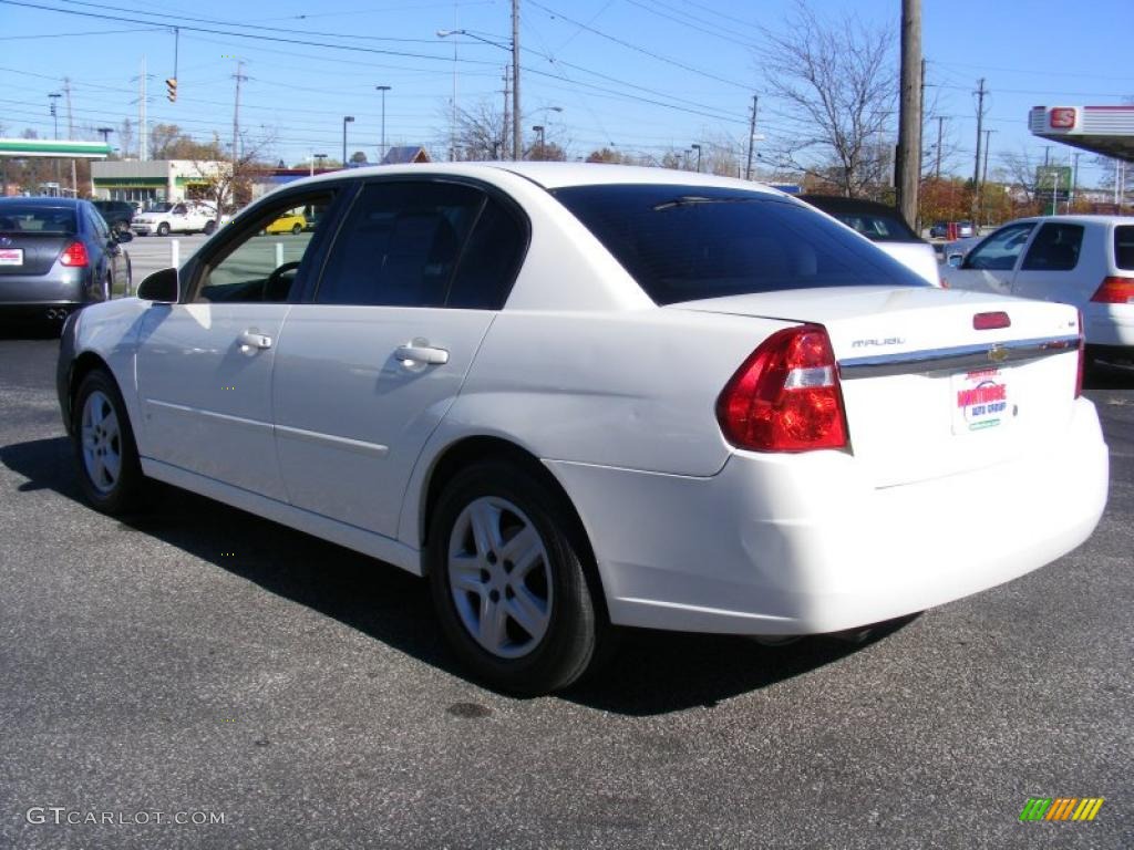 2007 Malibu LT Sedan - White / Cashmere Beige photo #3