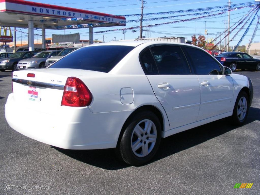 2007 Malibu LT Sedan - White / Cashmere Beige photo #5