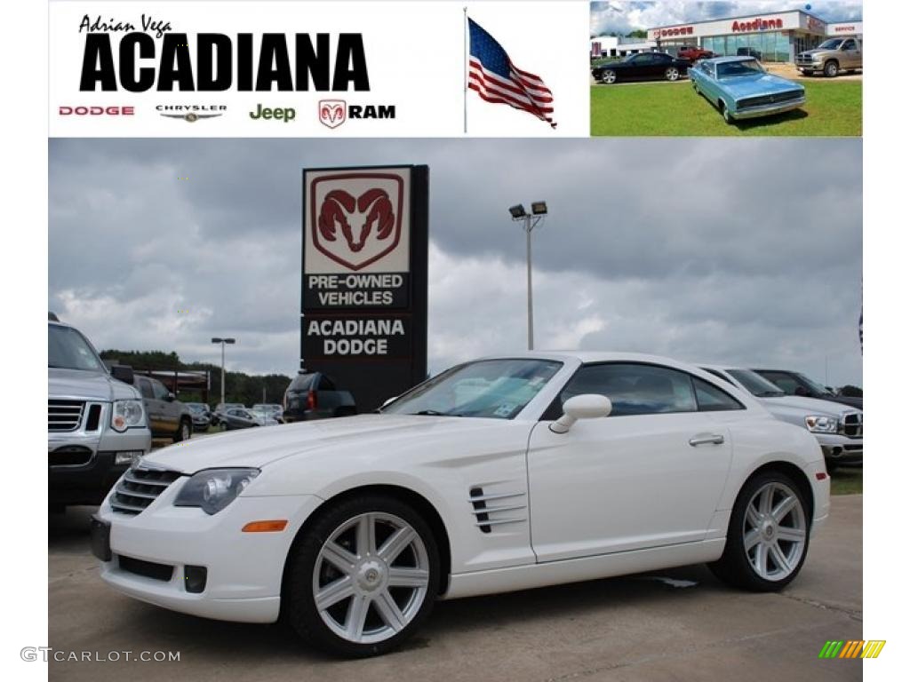 2006 Crossfire Limited Coupe - Alabaster White / Dark Slate Gray/Medium Slate Gray photo #1