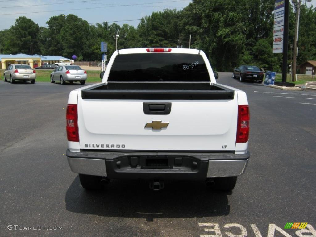 2008 Silverado 1500 LT Extended Cab 4x4 - Summit White / Light Titanium/Dark Titanium photo #6