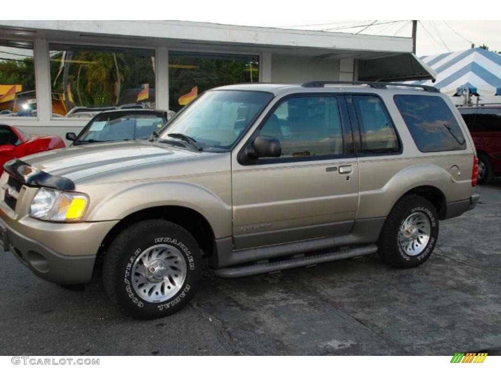 2001 Explorer Sport - Harvest Gold Metallic / Medium Prairie Tan photo #4