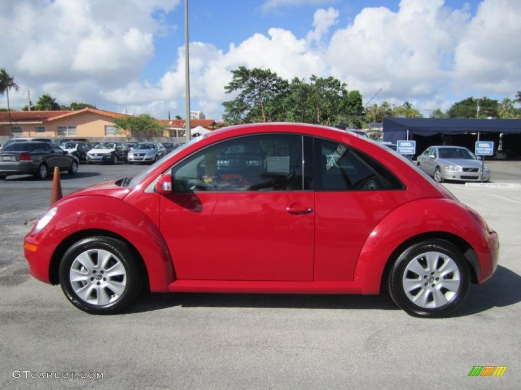 2009 New Beetle 2.5 Coupe - Salsa Red / Black photo #6