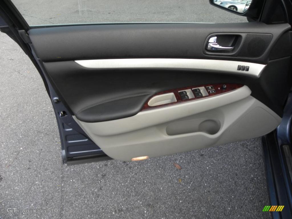 2008 Infiniti G 35 x Sedan Wheat Door Panel Photo #38836684