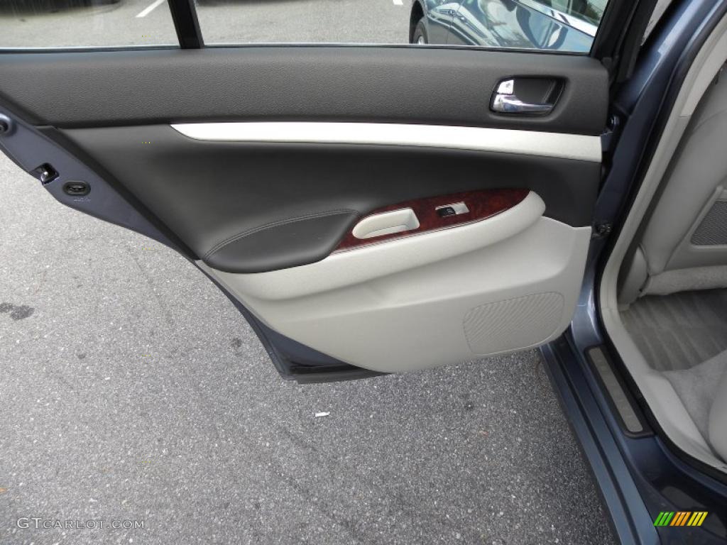 2008 Infiniti G 35 x Sedan Wheat Door Panel Photo #38836716