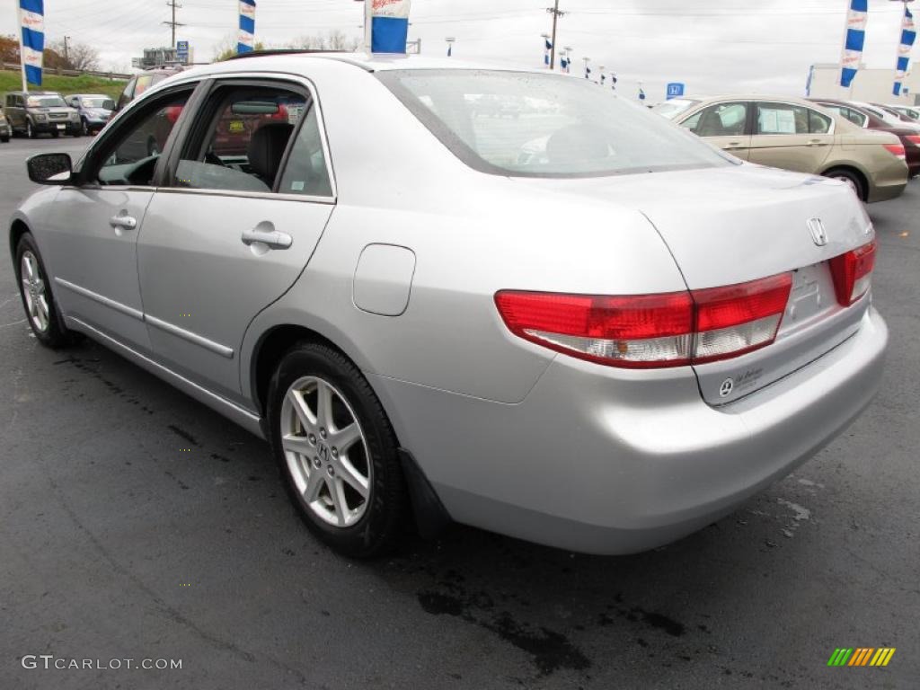 2003 Accord EX V6 Sedan - Satin Silver Metallic / Black photo #2