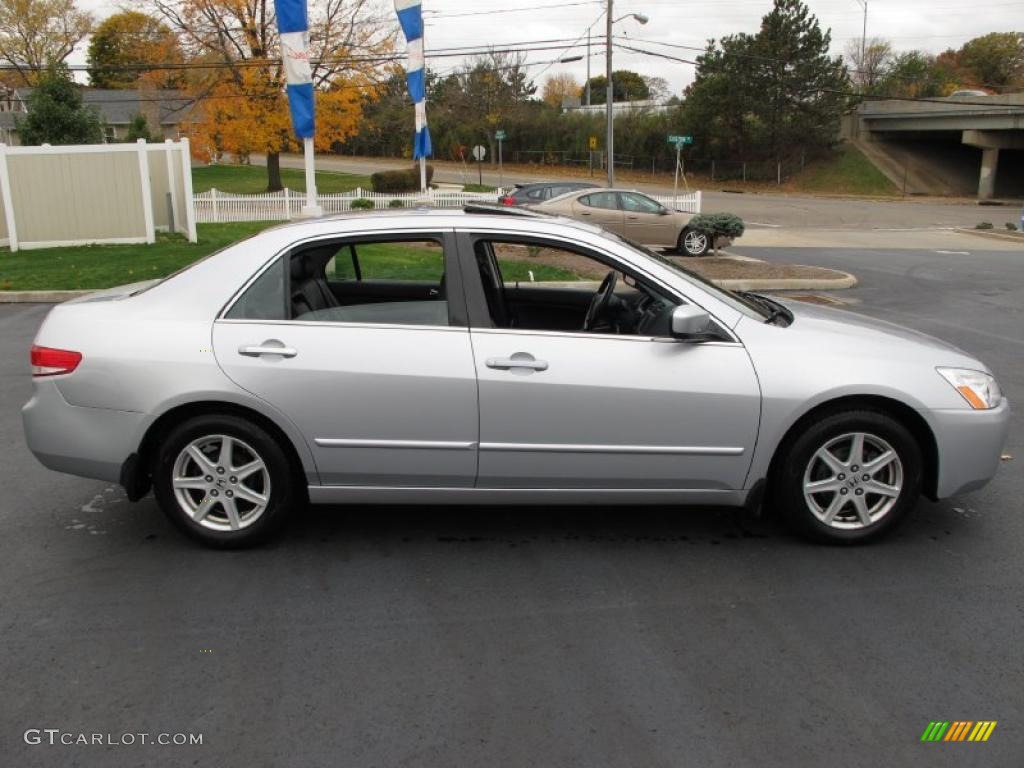 Satin Silver Metallic 2003 Honda Accord EX V6 Sedan Exterior Photo #38837220