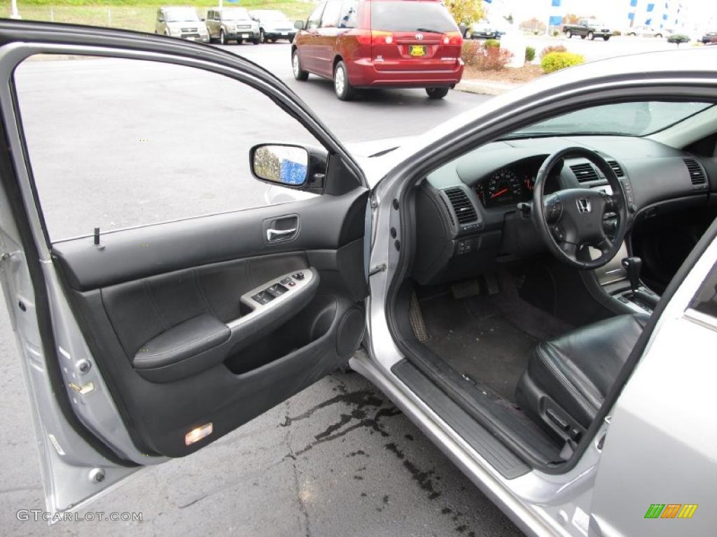 Black Interior 2003 Honda Accord EX V6 Sedan Photo #38837280