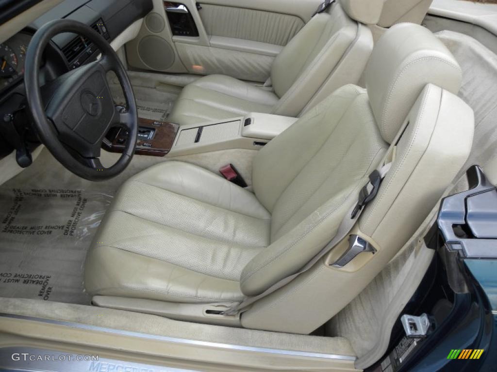 Parchment Beige Interior 1995 Mercedes-Benz SL 500 Roadster Photo #38837416
