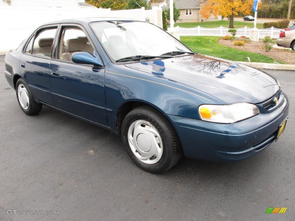 1998 Corolla LE - Dark Blue Pearl / Gray photo #5