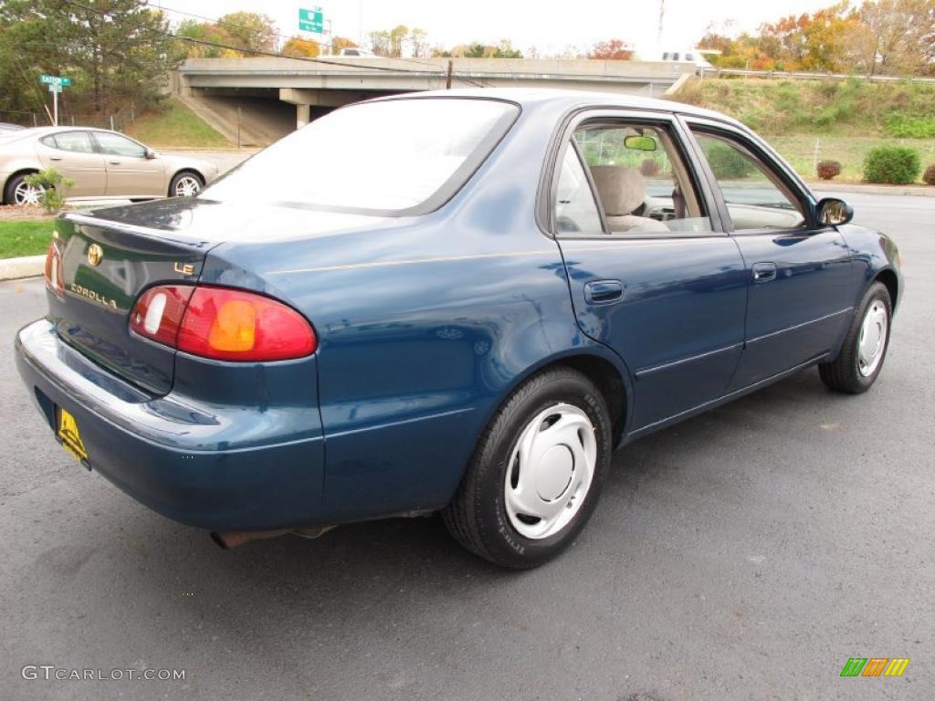 1998 Corolla LE - Dark Blue Pearl / Gray photo #7