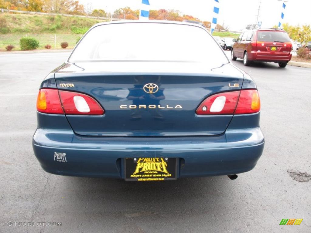 1998 Corolla LE - Dark Blue Pearl / Gray photo #8