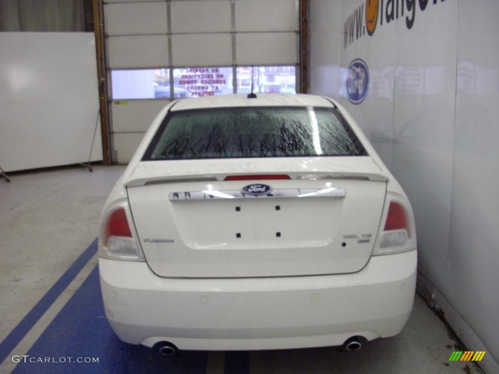 2008 Fusion SEL V6 AWD - White Suede / Charcoal Black photo #4