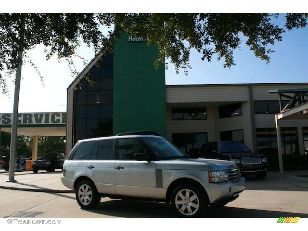 2008 Range Rover V8 HSE - Zermatt Silver Metallic / Jet Black photo #1