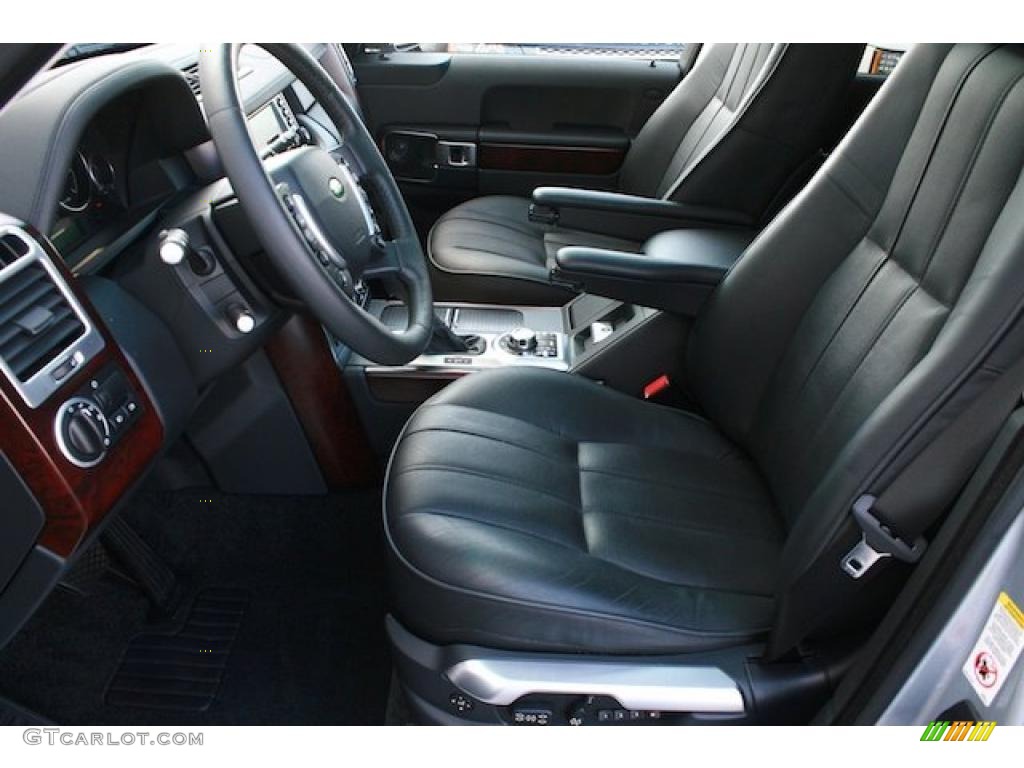 2008 Range Rover V8 HSE - Zermatt Silver Metallic / Jet Black photo #3