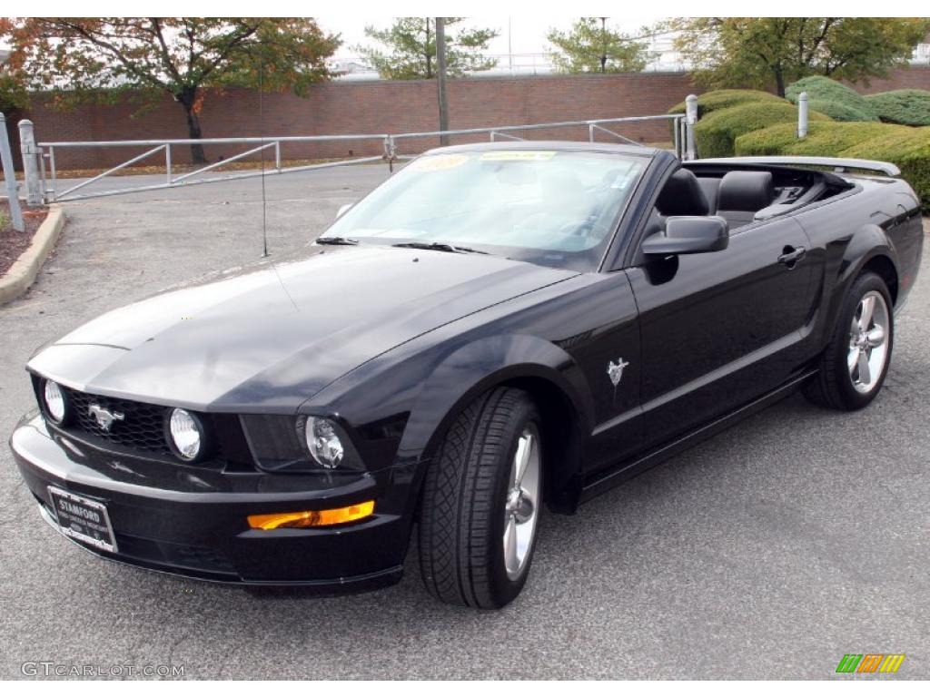 2009 Mustang GT Premium Convertible - Black / Dark Charcoal photo #1