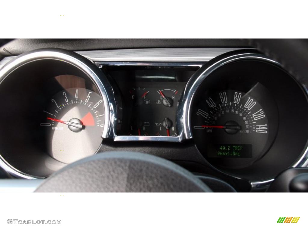 2009 Ford Mustang GT Premium Convertible Gauges Photo #38840140