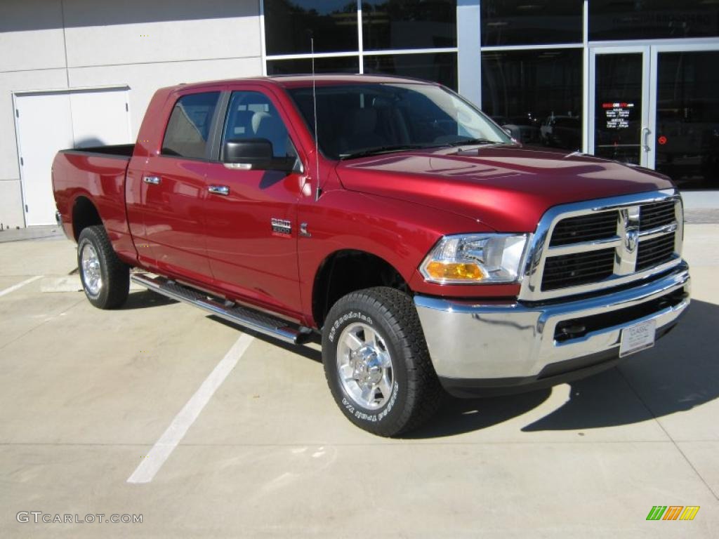 Deep Cherry Crystal Pearl 2011 Dodge Ram 2500 HD SLT Mega Cab 4x4 Exterior Photo #38840852