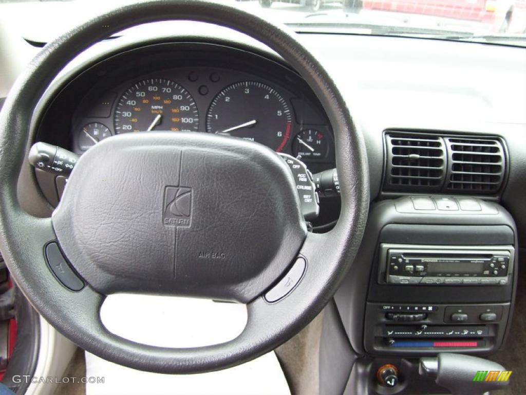 1999 Saturn S Series SC1 Coupe Gray Dashboard Photo #38841284