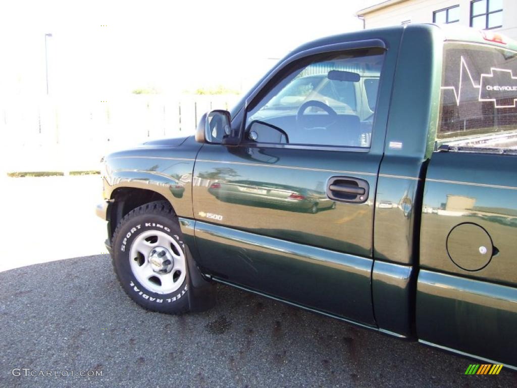 2002 Silverado 1500 Work Truck Regular Cab - Forest Green Metallic / Tan photo #7